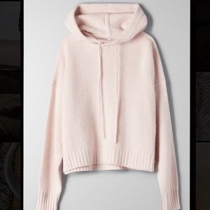 Aritzia The Group by Babaton cashmere pink hoodie